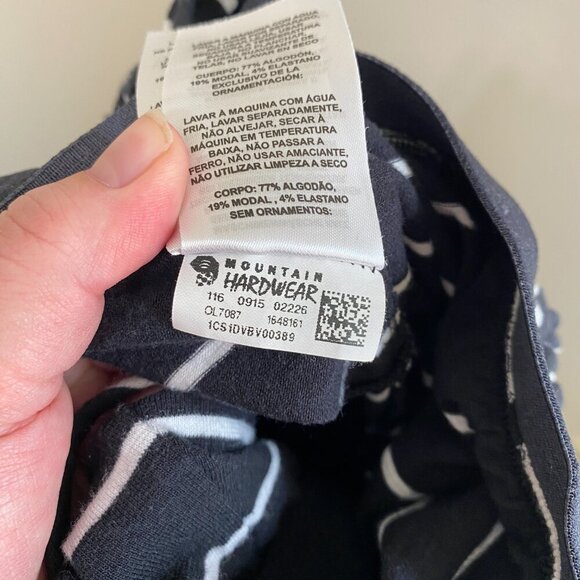 Mountain Hardwear Tonga Strappy Dress Black White Stripe Size Med - Picture 7 of 7